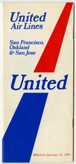 Image: timetable: United Air Lines, San Francisco / Oakland / San Jose