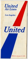 Image: timetable: United Air Lines, Los Angeles