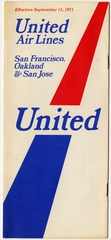 Image: timetable: United Air Lines, San Francisco / Oakland / San Jose