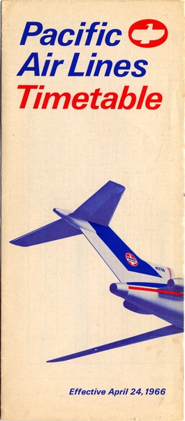Image: timetable: Pacific Air Lines