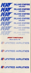 Image: timetable: United Airlines / Inland Empire Airlines (IEA)