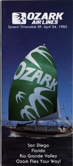 Image: timetable: Ozark Airlines