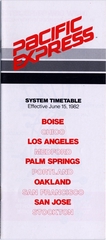 Image: timetable: Pacific Express