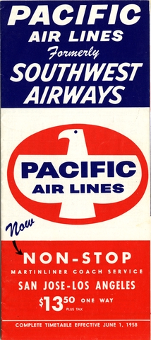 Timetable: Pacific Air Lines