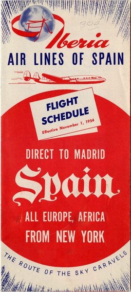 Image: timetable: Iberia, Lockheed L-1049G Super Constellation