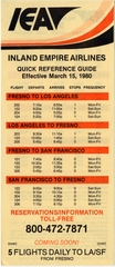 Image: timetable: Inland Empire Airlines (IEA), quick reference