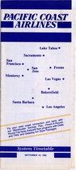 Image: timetable: Pacific Coast Airlines