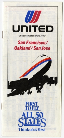 Timetable: United Airlines, San Francisco / Oakland / San Jose