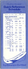 Image: timetable: Hughes Airwest, quick reference