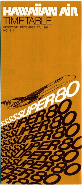 Image: timetable: Hawaiian Airlines