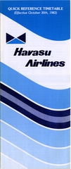Image: timetable: Havasu Airlines, quick reference