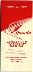 Image: timetable: Garuda Indonesian Airways