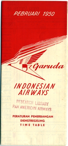 Timetable: Garuda Indonesian Airways