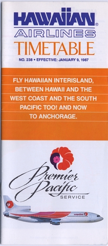 Timetable: Hawaiian Airlines