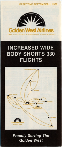 Image: timetable: Golden West Airlines