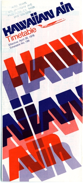 Image: timetable: Hawaiian Air