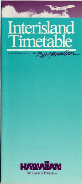 Image: timetable: Hawaiian Airlines