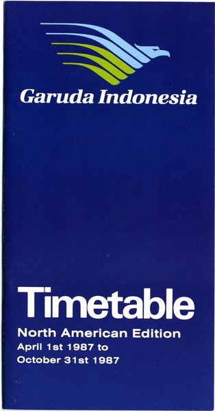 Image: timetable: Garuda Indonesia