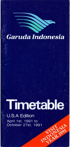 Image: timetable: Garuda Indonesia
