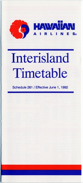 Image: timetable: Hawaiian Airlines
