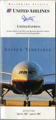 Image: timetable: United Airlines