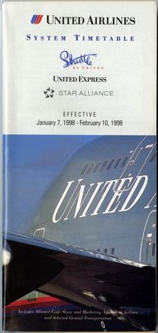 Timetable: United Airlines