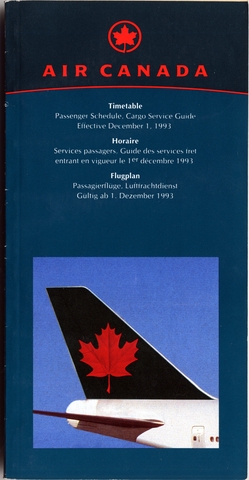 Timetable: Air Canada