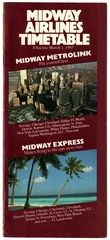 Image: timetable: Midway Airlines, including Midway Metrolink and Midway Express