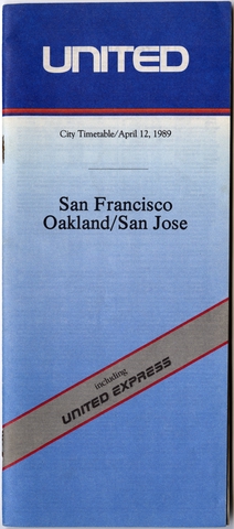 Timetable: United Airlines, San Francisco / Oakland / San Jose