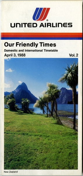 Image: timetable: United Airlines