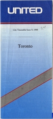 Image: timetable: United Airlines, quick reference Toronto