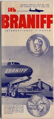 Image: timetable: Braniff International Airways