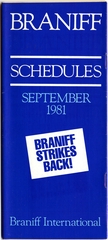 Image: timetable: Braniff Airlines