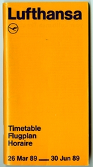 Image: timetable: Lufthansa German Airlines