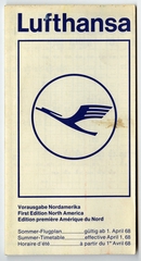 Image: timetable: Lufthansa, North America