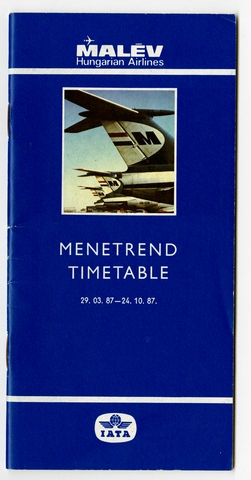 Timetable: Malev Hungarian Airlines
