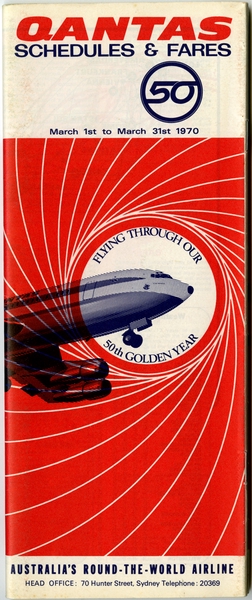 Image: timetable: Qantas Airways