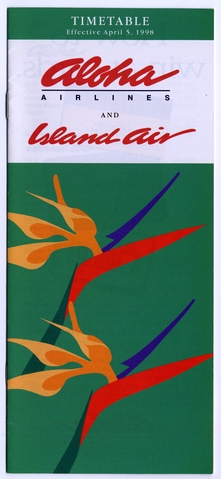 Timetable: Aloha Airlines and Island Air