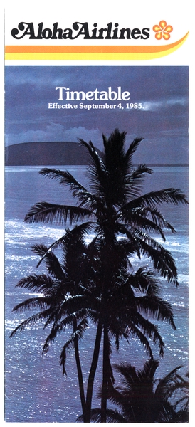 Image: timetable: Aloha Airlines