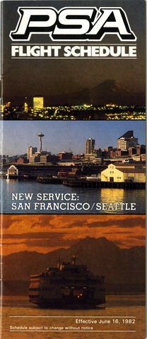 Timetable: Pacific Southwest Airlines (PSA)