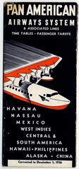 Image: timetable: Pan American Airways