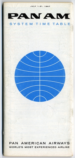 Image: timetable: Pan American World Airways
