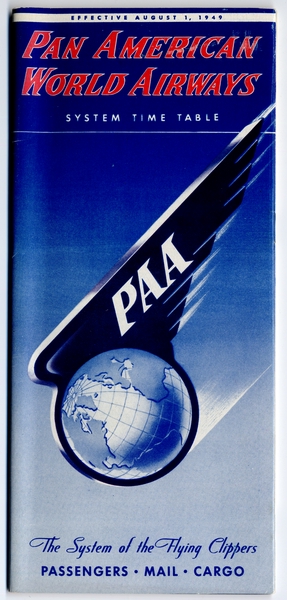 Image: timetable: Pan American World Airways
