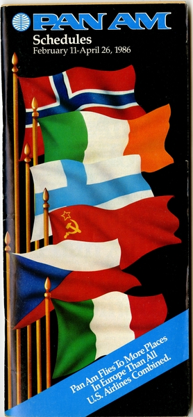 Image: timetable: Pan American World Airways
