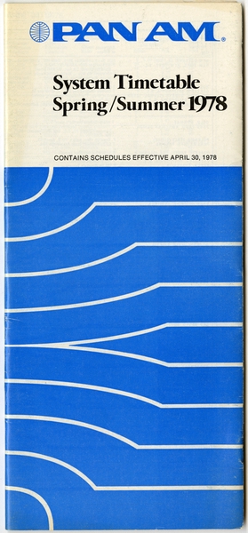 Image: timetable: Pan American World Airways