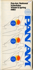 Image: timetable: Pan American World Airways and National Airlines, winter and spring schedule