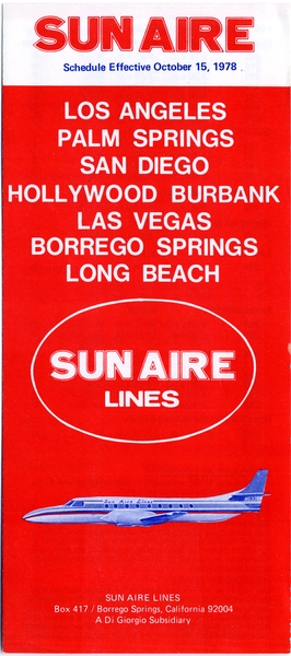 Image: timetable: Sun Aire Lines