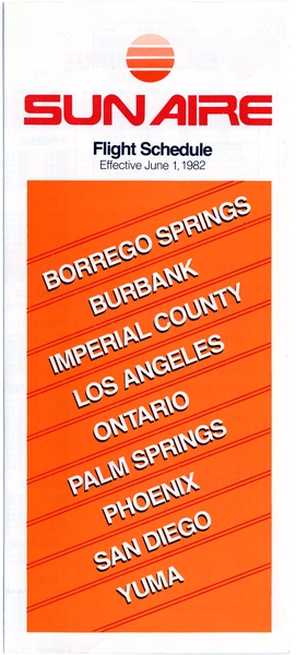 Image: timetable: Sun Aire Lines