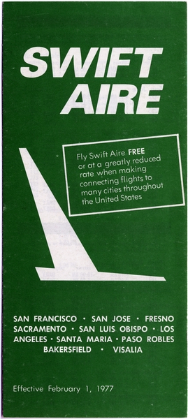 Image: timetable: Swift Aire Lines