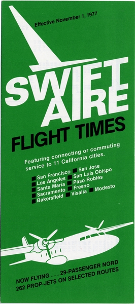 Image: timetable: Swift Aire Lines